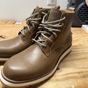 Cole Haan Men's Tan Leather Chukka Boots